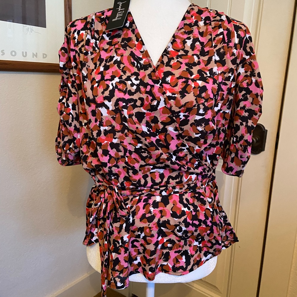 Joseph Ribkoff faux floral print top